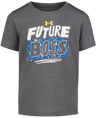 Image of Under Armour Boys Short Sleeve Core Graphic T-Shirt, Lightweight & Breathable, Relaxed Fit