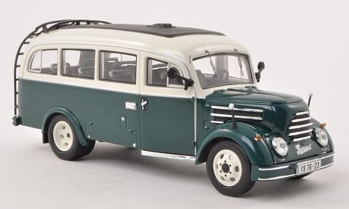 IST 168T 1956 ROBUR GARANT 30K VWB 18 ボンネット　バス Robur Garant 30k VWB 18, dkl.-grün/weiss , 1956, Modellauto