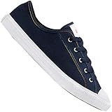 Schlankeres Profil Converse Damen All Star Dainty Ox Leinenschuhe Sneaker Blau 38 EU