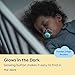 MAM Air Night Pacifiers, MAM Sensitive Skin Pacifier 6+ Months, Glow in The Dark Pacifier, Best Pacifier for Breastfed Babies, Unisex Baby Pacifiers, 2 Count (Pack of 1), Designs May Vary