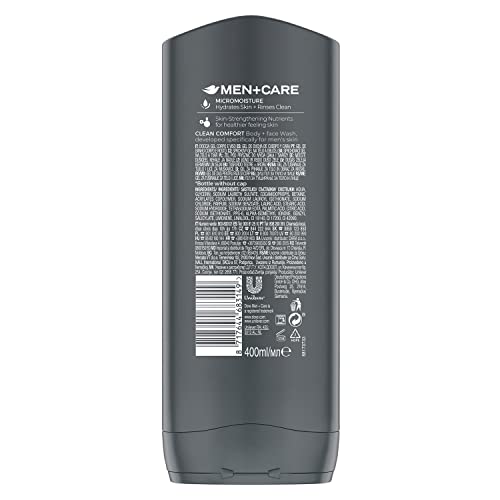image for Dove Men+Care Body Wash and Face Wash for Dry Skin Clean Comfort Effec