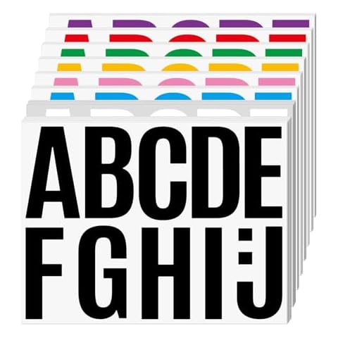 Bulletin Board Letters 340 PCS 30 Sheets Colorful Alphabet Letter Stickers Self Adhesive 4 Inch Letters Stickers for Classroom Window Door Home Decor Cover