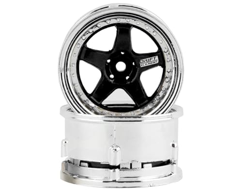 DS Racing Drift Element 1/10 RC Car Drift Rims Wheels, 2PCS Set, 5-Spoke,...