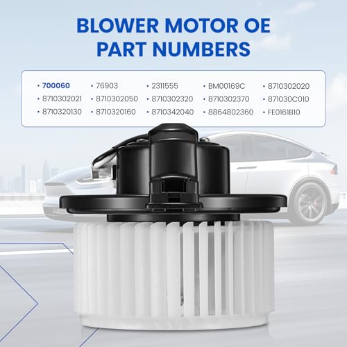 Image of HVAC Blower Motor 700060 Compatible with Toyota Celica Corolla Matrix RAV4 Tundra, Compatible with Mazda RX-8 for 8710302370 871030C010 76903 8710302050 A /C Blower Motor Assembly