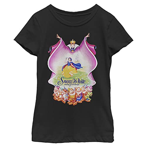 Disney Snow White Group Shot Evil Queen Cape Fill Girls Standard T-Shirt