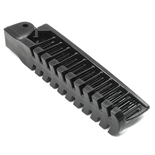 Miniatura 7 de 3 unids portátil viaje peine cepillo plegable masaje pelo peine anti-estático peluquería herramientas conjunto (negro)