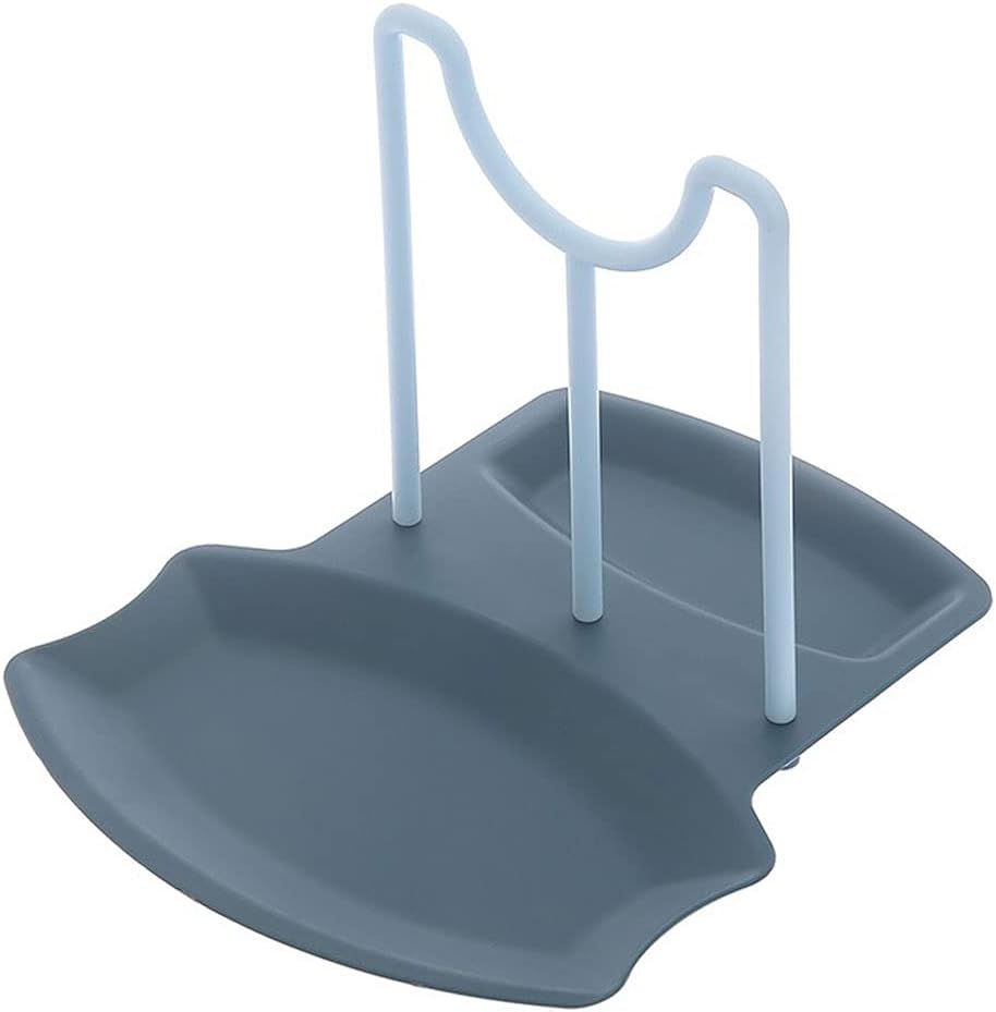 Drawer Organizer Kitchen Spoon Holders Fork Rack Shelf Organizer Plastic Spoon Rest Chopsticks Holder Non-Slip Spoons Pad Kitchen Utensil,2 Pcs (Color : Green) (Blue )