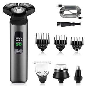 Unipampa Rasierer Herren Elektrisch 4-in-1, 3D Elektrorasierer Herren