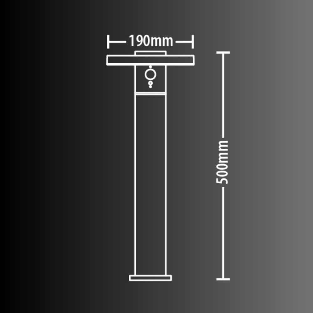 Xanlite SO1911W Xanlite-SO1911W Solarleuchte, 600 Lumen, IP44, Bewegungsmelder, 3 Betriebsmodi, neutralweiß, Aluminium + Kunststoff-Finish aus Holz, Schwarz