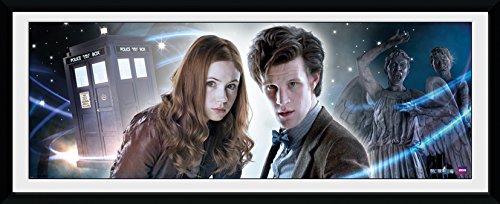 Doctor Who décoration murale de grande taille avec cadre photo 75x30cm