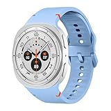 スポーツバンド for Samsung Galaxy Watch 8 バンド 40mm 44mm/8 Classic 46mm 男女兼用,ギャップレス 柔らかいシリコーンラバー製 交換用ベルト 防水 リストバンド for Samsung Galaxy Watch 8 Classic band 46 44 40 mm​