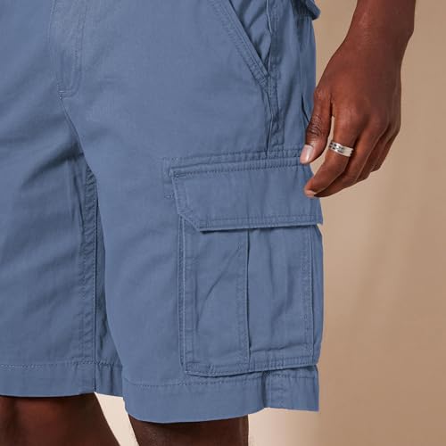 Image of Amazon Essentials Men's 10 inch Classic-Fit Cotton Twill Cargo Shorts with Multiple Pockets, Zip Fly, Button Waist (Available in Big & Tall)