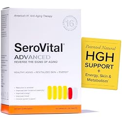 Serovital Advanced - Anti-Aging Supplement - HGH Supplement for Women – Supports Energy, Sleep, Weight Management, Metabolism, Skin - 30 Servings