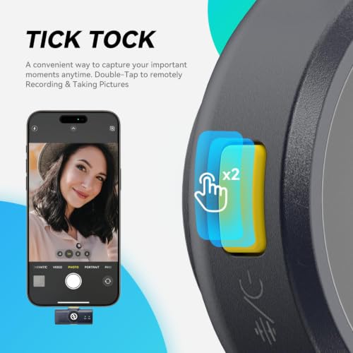 Image of Lark M2 Lavalier Wireless Microphone Compatible with iPhone /Camera /Android /PC, 48kHz /24-bit High Audio, 300m Range, Noise Cancelling, 40h Use, YouTube, Vlog, Streaming