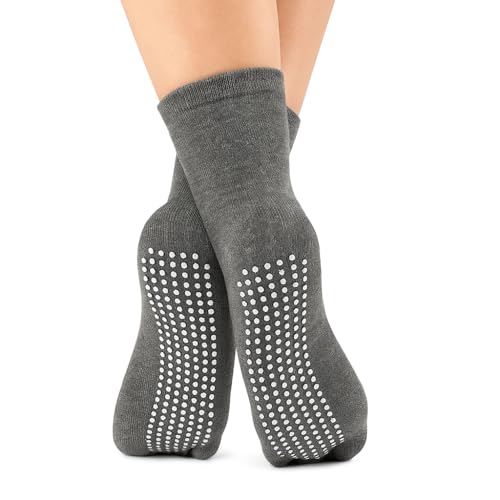 2 Pairs Non Slip - Anti Skid Grip Socks for Yoga, Barre, Pilates, Ballet, Workout, Hospital for Women and Men