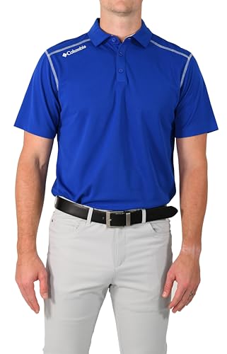 Columbia Men’s Golf Shotgun Polo Omni Wick Performance Breathable Short Sleeve