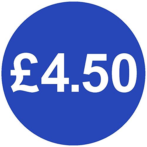 30mm Price Stickers Pack of 100 - Bright Blue - £4.50