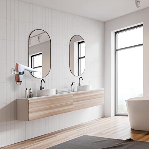 Hair Dryer Holder Wall Mount Hair Dryer Holder (White) #TOP5