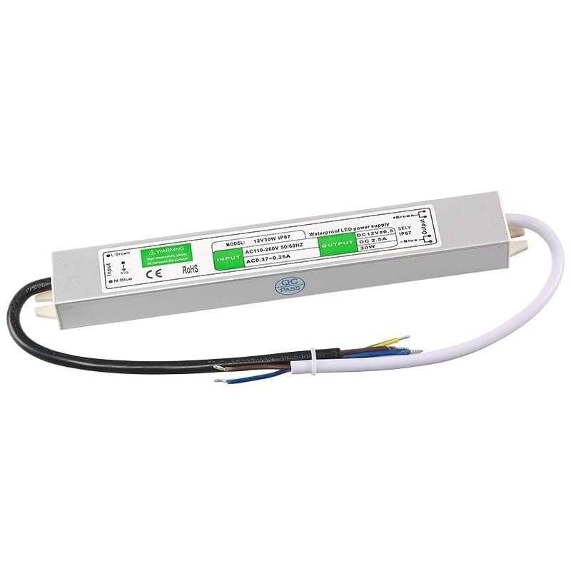 1 個 AC/DC 220 V に 12 V 電源照明変圧器スイッチ LED ドライバ防水 IP67 アルミニウム 10 ワット 2