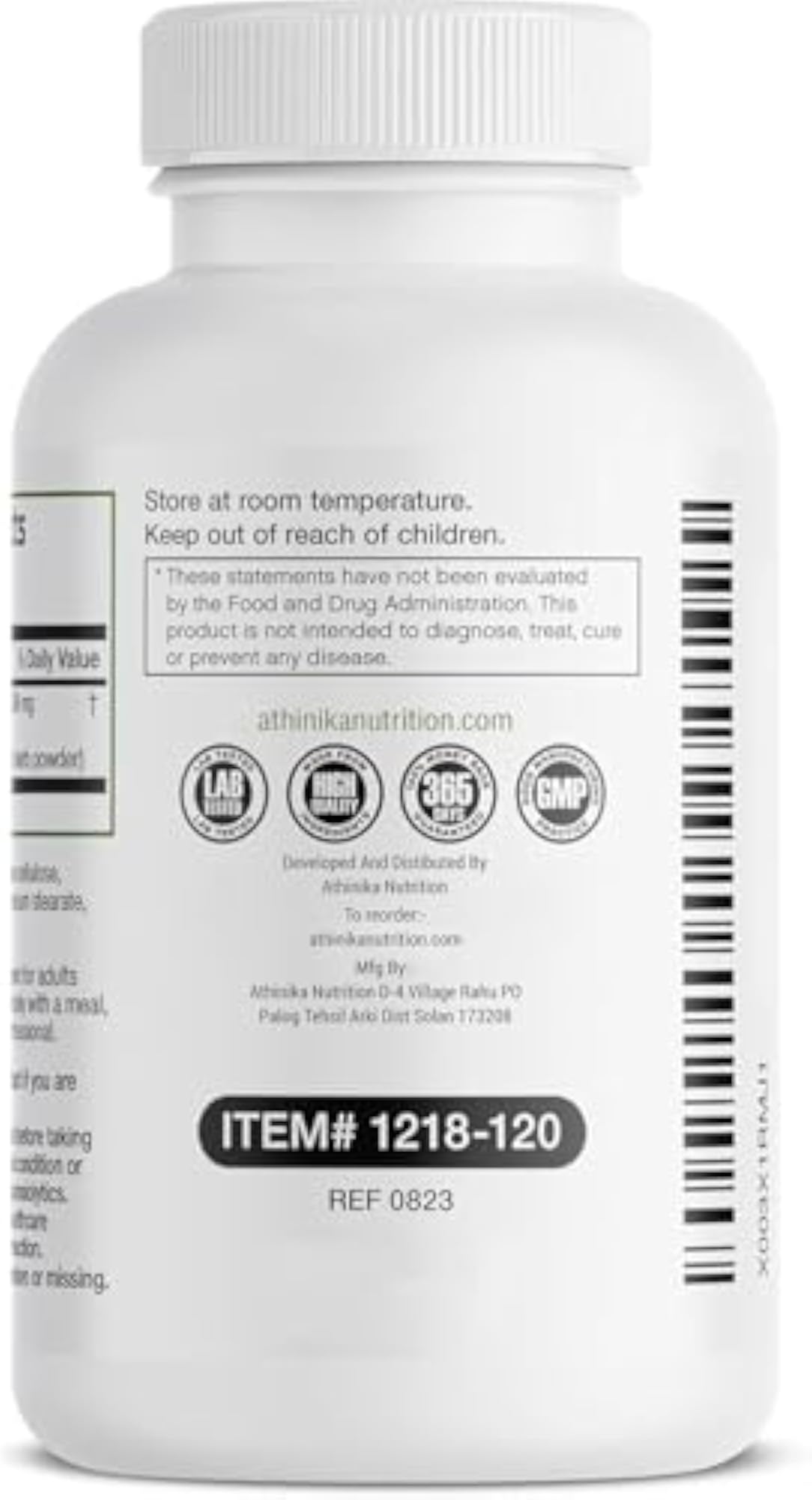 Natural Melissa Lemon Balm Capsules, 120 Capsules