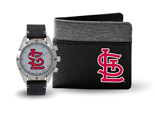Game Time MLB Men's Watch and Wallet Gift Set (St. Louis Cardinals)