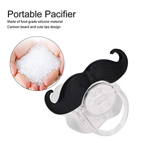 Baby Funny Pacifier Silicone Pacifier Food Grade Lips Portable Cute Pacifiers With Funny Beard Design For Child Kids Teeth Binky Gift #TOP5
