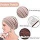 AIDIER Chemo Turban Mütze füR Frauen Damen Sommer Chemo Kopfbedeckung Baumwolle Chemo Krebs Cap Slouchy Kopfwickel Schlafmütze Weicher Turban füR Krebs Kopfbedeckung Turban füR Frauen Haarausfall