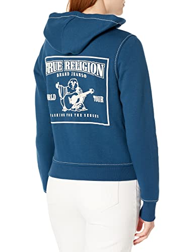 Image of True Religion womens Big T Classic Zip Up Hoody
