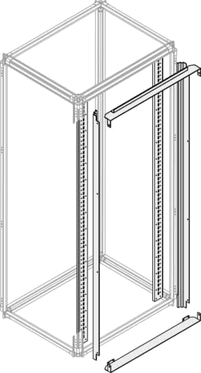 Bastidor fijo ABB PFFA1840 de 1800x400mm para el montaje de paneles y kits de distribucion