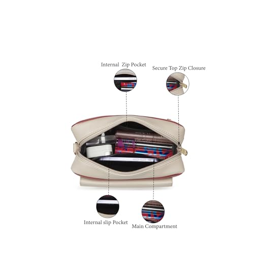 Image of Caprese Regina Medium Sling Bag for Women with Adjustable Strap & Zipper Closure for Comfortable Wear | Versatile Handbag for Everyday Use, Travel, and Special Occasions