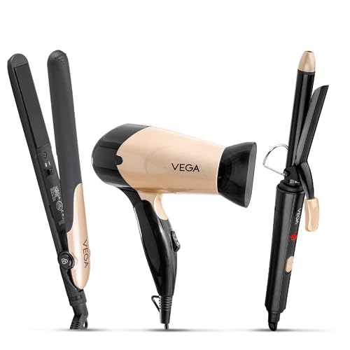 Vega Miss Versatile Styling Set Straightener, Curler & Dryer Gift...