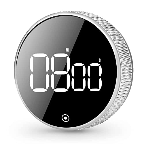 Digital Kitchen Magnetic Timer, Large Led Display Rotation Countdown Timer With Volume Adjustable (Mute-90Db) Easy For Cooking/Teachers/Kids/ Classroom/Exercise/Study #TOP5