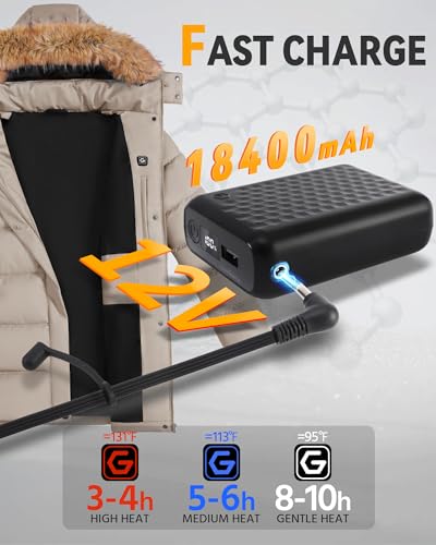 The Best Heated Jackets for Women Over 50: Rechargeable Warmth Without the Bulk 8 Women Long Heated Jacket Battery Pack Included Ladies Puffy Coat 12v 7.4v Graphene Rechargeable Usb Electric Winter Clothes Apparel Hoodie Vest Sweater Sweatshirt Work Cold Weather Outdoor Gift Gear