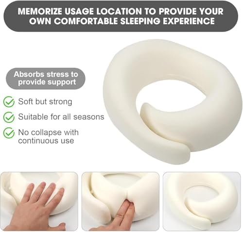 WEERSHUN 2024 New Flyhugz Neck Pillow, Wander Plus Travel Neck Pillow, Aircraft Memory Foam Travel Neck Pillow(Black)