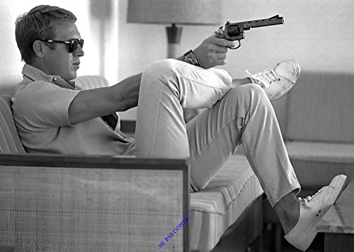 Superbe Poster A3 de Steve McQueen, papier très épais satiné 300 gr/m² sans bords blancs…Format 29,7x42cm