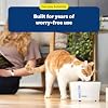 PetSafe Viva Pet Fountain - Encourages Healthy Hydration - Automatic Water Dispenser with Double Filtration - Ultra Quiet Water Fountain - Easy to Assemble & Clean - Stainless Steel - 64 oz