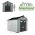 Shaical 6 x 6 FT Outdoor Storage Shed Heavy-Duty Waterproof Resin Garden Shed with Lockable Door, Windows & Vents, Outside Plastic Tool Sheds for Patio Furniture, Lawn Mower, Bike