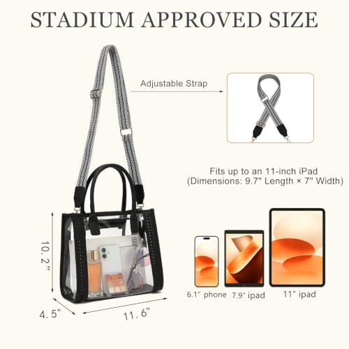 Bolso Tote Transparente Aprobado para Estadio FAIME miniatura 4