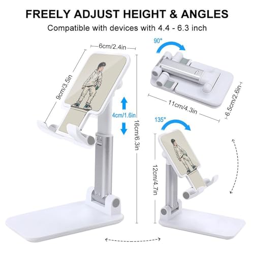 Support téléphone portable pliable et inclinable compatible avec iPhone et Android