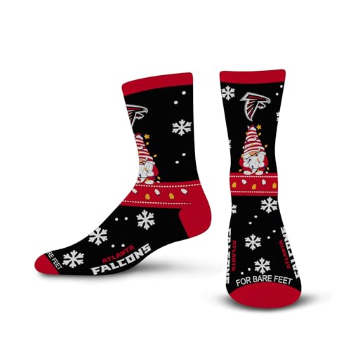 For Bare Feet NFL ATLANTA FALCONS Holiday Sweater Gnome Team