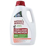 Nature's Miracle P-98153 Dog Stain and Odor Remover, 128 fl oz, Melon Burst Scent, Enzymatic Formula for Urine Stains, Feces Stains, Vomit Stains and Drool Stains, Odor Control