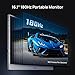 ARZOPA 16.1'' 180Hz 2.5K Portable Monitor, 2560x1440 QHD 107% sRGB Kickstand Portable Gaming Monitor with HDR, Ultra Slim, Eye Care, External Second Screen for Laptop, PC, PS5, Mac, Xbox-Z3FC