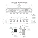 Chrome Guitar Roller Saddle Tune-O-Matic Bridge Fit For Les Paul SG Dot Bigsby Guitar M8 Threaded Posts