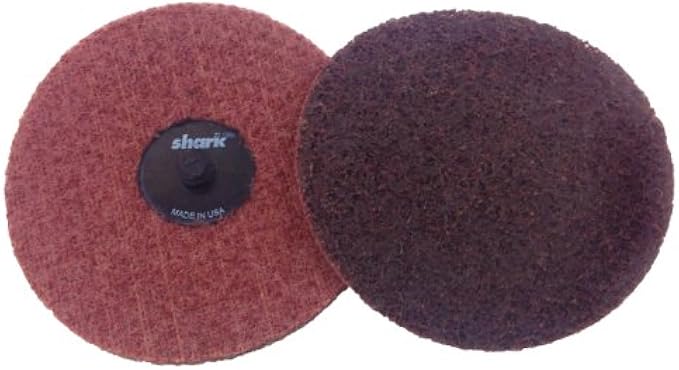 SHARK 622Tb-500 2-Inch Star-Brite Surface Preperation Discs, Burgundy, 500-Pack, Grit-Medium