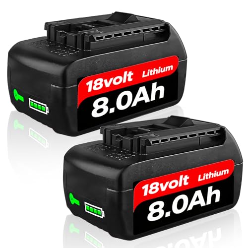 8.0AH Li-Ion Ersatzakku für Bosch 18V Akku Lithium Akku Kompatibel mit Bosch 18V Serie BAT609...