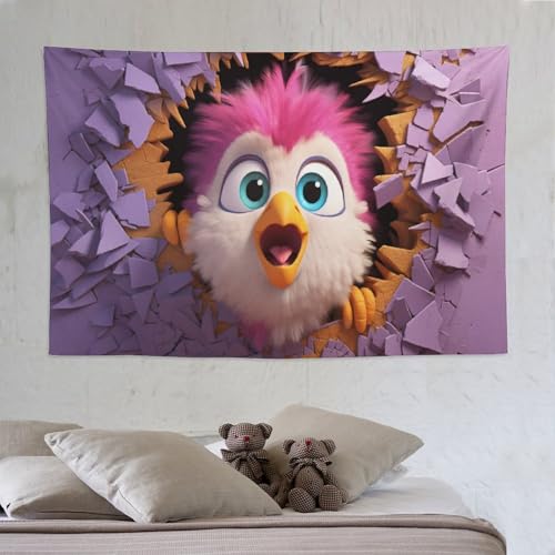Tapisserie murale poulet mignon grand format 150x230 pour impression 3D