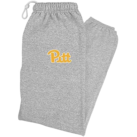 LOGOVISION University of Pittsburgh Primary Logo Mens Jogger Sweatpants, Athletic Heather, Large Cover