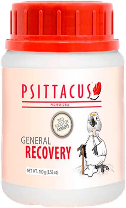 Psittacus General Recovery 100 g | Hand Feeding Formula for Sick and Injured Baby and Adult Birds, Parrots, Pigeons | Premium Food for Birds, 100% no-GMO