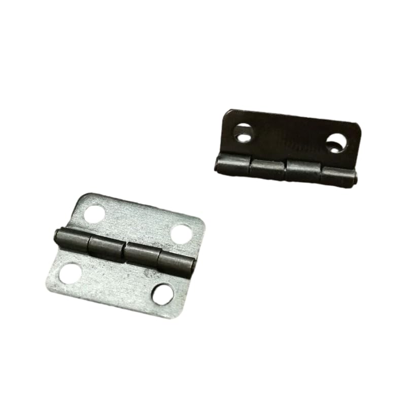Zawiasy meblowe， Zawias metalowy 10/20 sztuk w 0, 62 *, 51 cala Czarne, płaskie(Pack of 20)