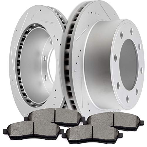 SCITOO Brake Kit Rear Discs Brake Rotors and Ceramic Brake Pads fit for 2000-2005 for Ford...